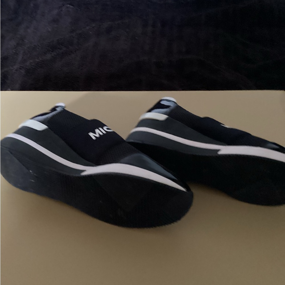 Michael Kors Black and White Slip-On Shoes - Picture 4 of 4